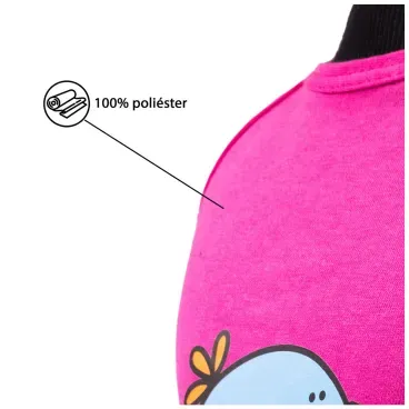 Vestido Pintinho Rosa Fabrica Pet poliester